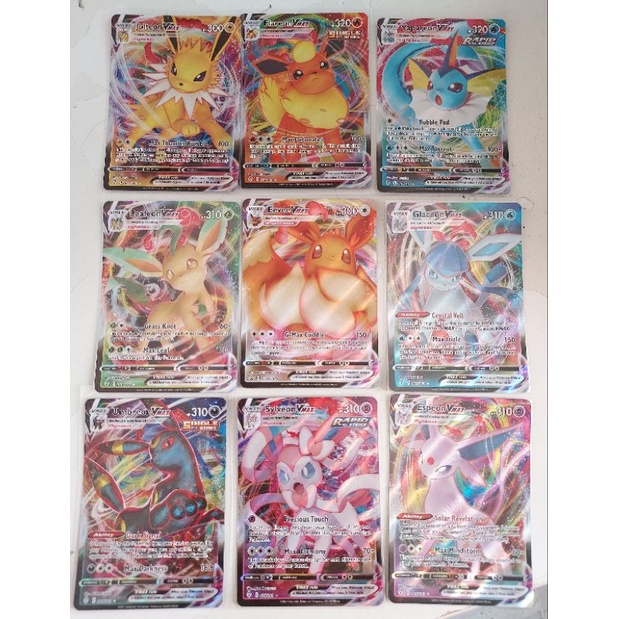 Pokemon Eevee Evolutions Lot Of 9 Cards - Umbreon, deals Espeon, Leafeon, Sylveon + 5