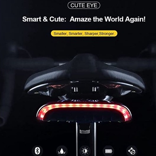 Fanale Posteriore Bici Intelligente MEILAN X3, Con Indicatori, Luce Freni E Bluetooth