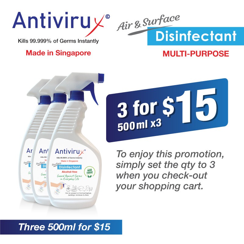 Air and Surface Disinfectant/Sanitizer Spray 500ml | Shopee Singapore