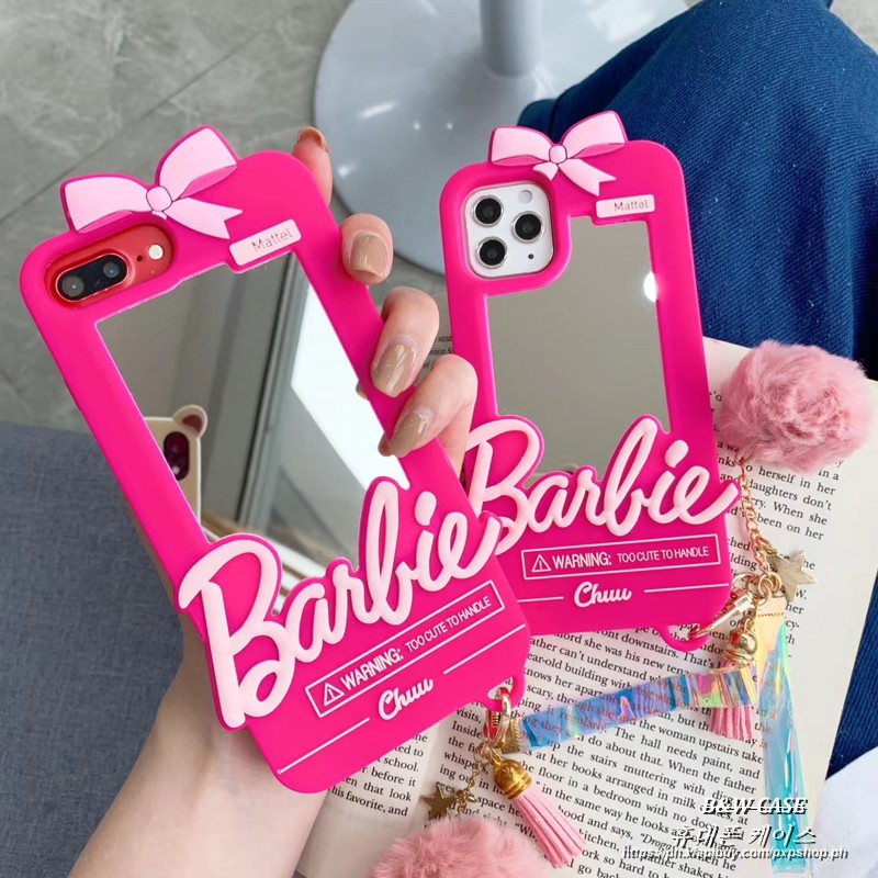 Fashion Mirror Pink Barbie iPhone Case SE2 12 14 13 11 Pro Max 7 8 Plus XR X XS Max iPhone All inclusive Protective Cover iPhone 14ProMax Case Shopee Singapore