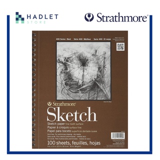 Sketch Book Pack 9 x 12 Inches Pad, 2 Pack 100 Sheets Spiral Bound 65lb/100gsm