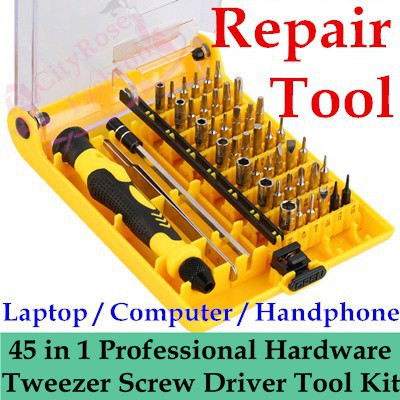 45 in 1 Set Precision Screwdriver Tool Kit Magnetic Screwdriver for Repair Maintenance Vanadium