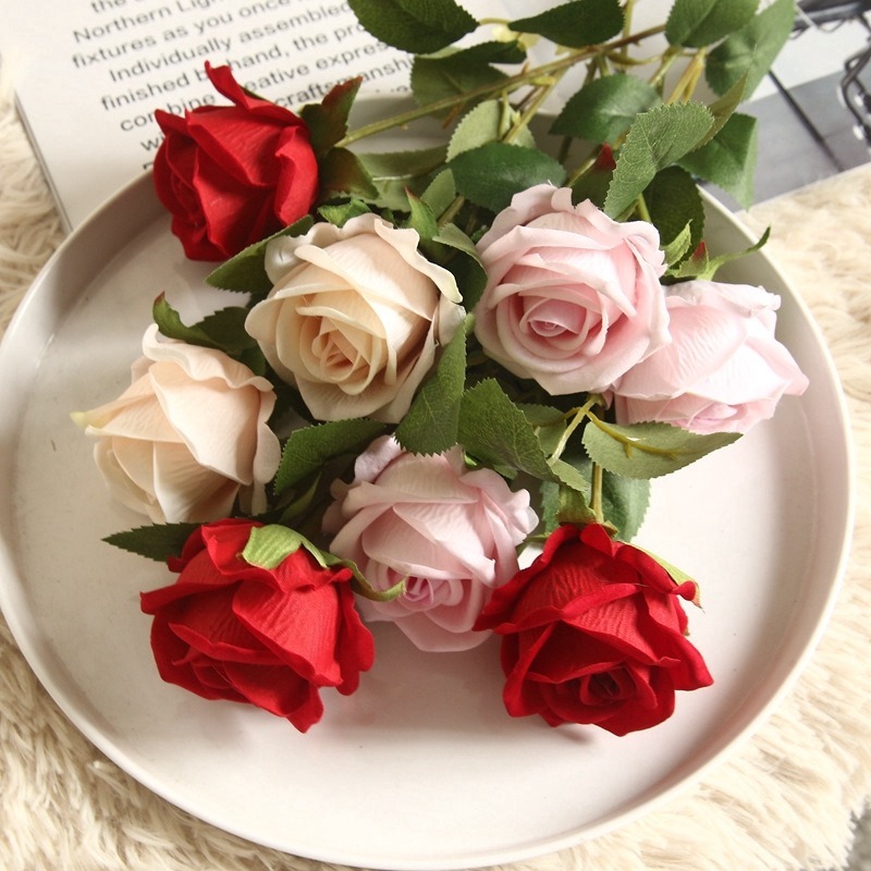 High Quality rose artificial flower wedding decoration Valentine's Day gift
