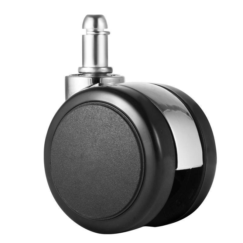 Swivel Wheels Office Chair Gaming Chair Black PU Foam Wheel Mute Boss