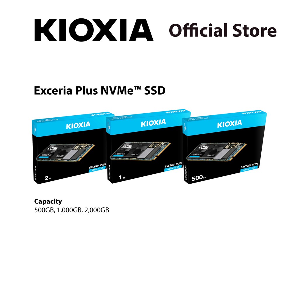 KIOXIA EXCERIA Plus(G1) NVME SSD M.2- High Speed R 3400MB/s, W