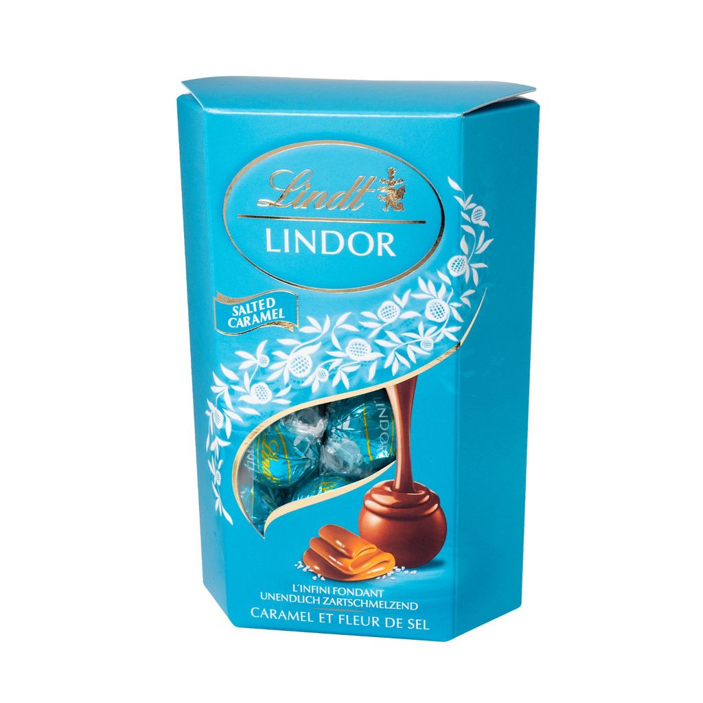 Lindt Lindor Salted Caramel Cornet 200g 