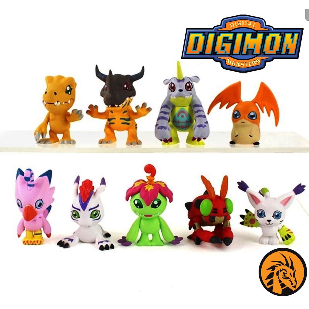 Set Of 9 4 Cm Digimon Adventure Model. Premium Grade Very Beautiful ...