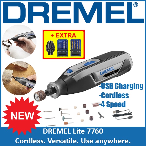 Dremel Lite Cordless 7760 Rotary Tool | Shopee Singapore