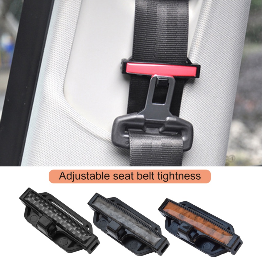 2Pcs Safety Belt Protection Clip Seat Belt Clamp Buckle Adjustment