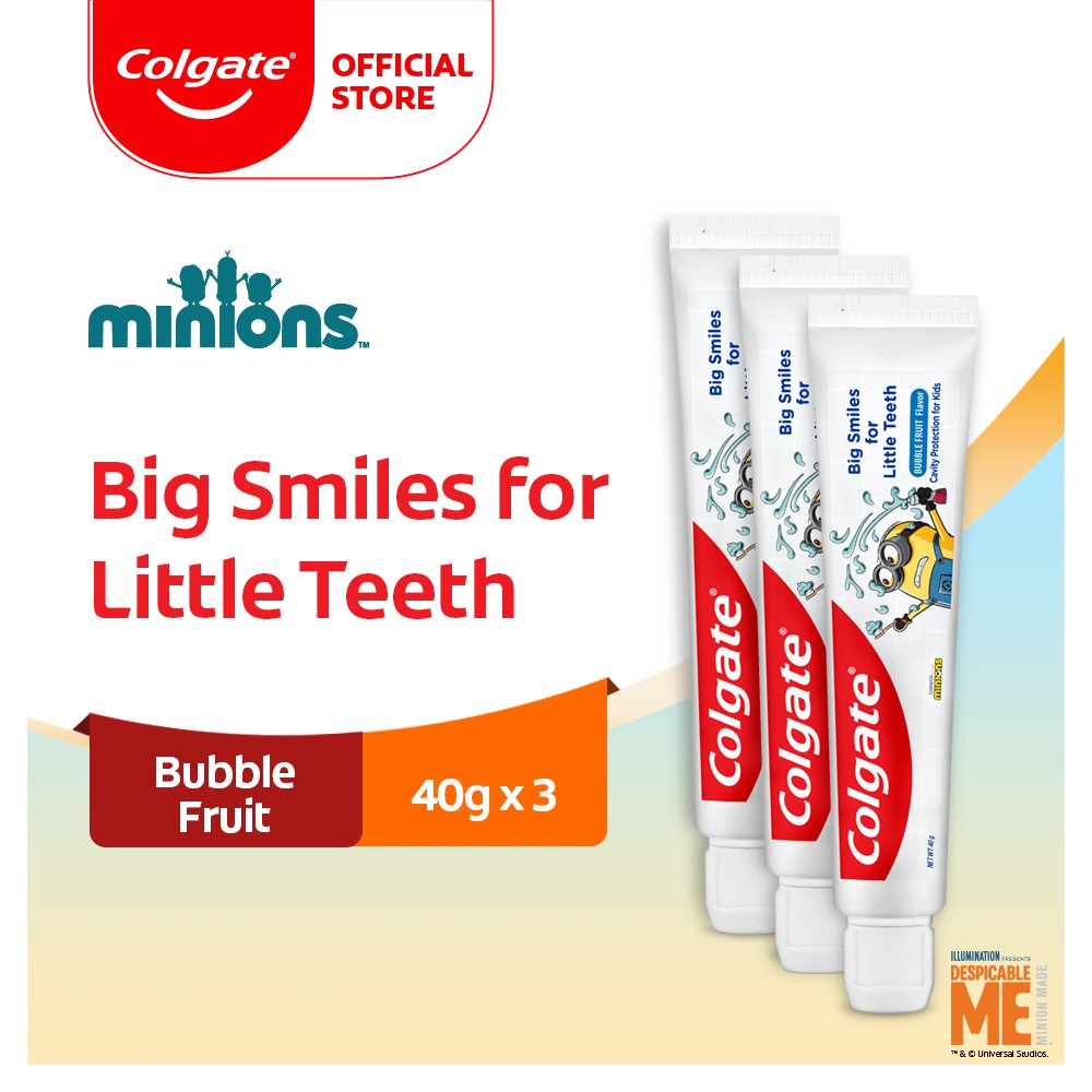Colgate Kids Barbie / Minion / Batman Toothpaste 40g [Bundle of 3 ...