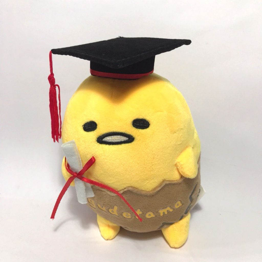 Gudetama graduation plush hotsell