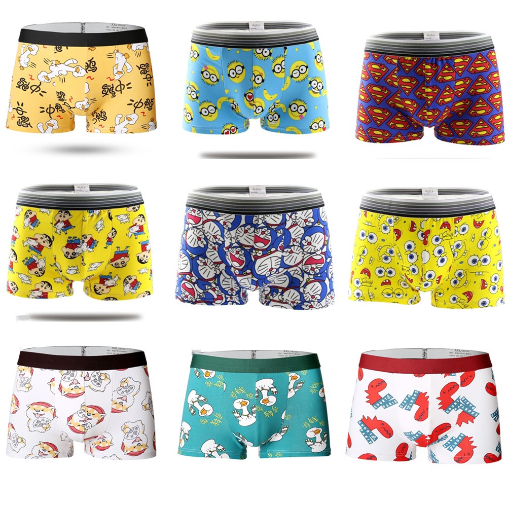 Cute Cartoon Boys Underwear Soft Breathable Kids Boxer Innerwear ...