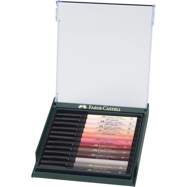 Faber-Castell PITT Artist Pen Skin Tones Box 12