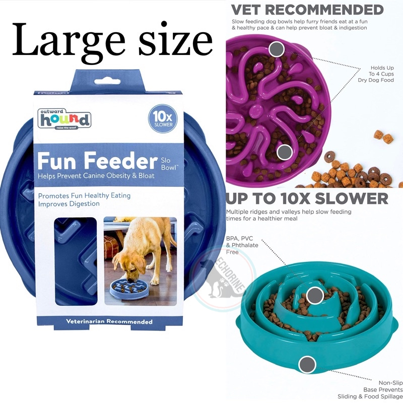 Outward hound fun feeder dog outlet bowl