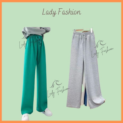 Culottes Wide Legged Pants Thick Honeycomb Felt Long Back Elastic Lady