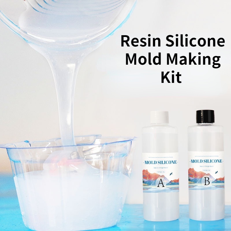 Resin Silicone Mold Making Kit Translucent Silicone Rubber NonToxic