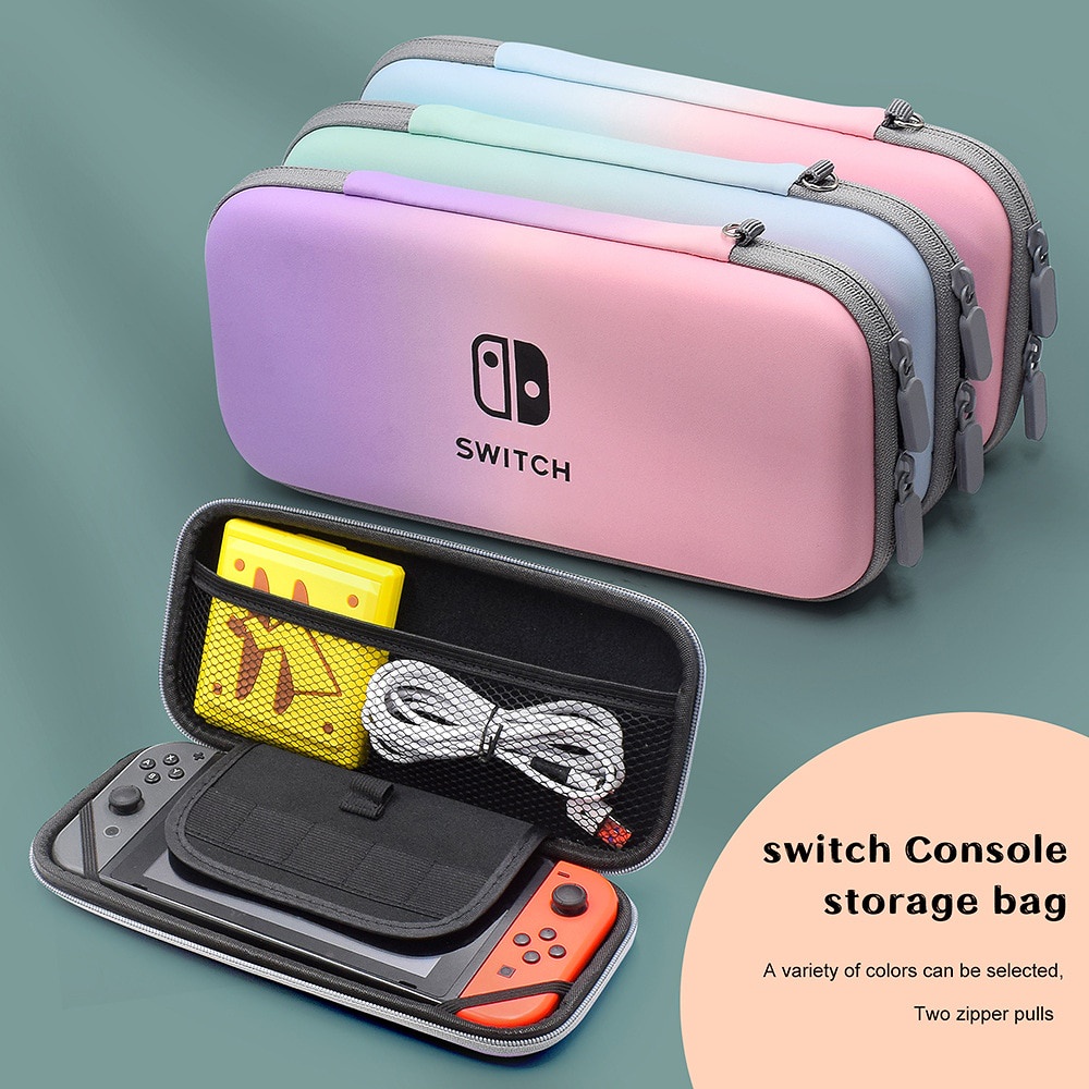 For Nintendo Switch Protective Storage Bag Macaron Gradient Portable ...