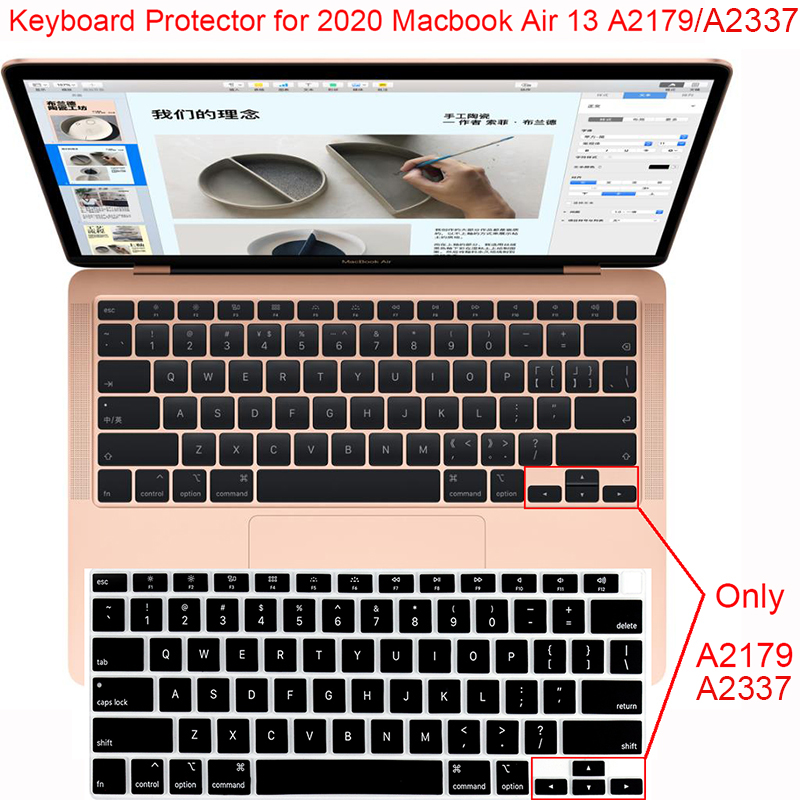 Silicone Keyboard Protector for 2020 Macbook Air 13.3 inch A2337 A2179  Keyboard Cover Skin