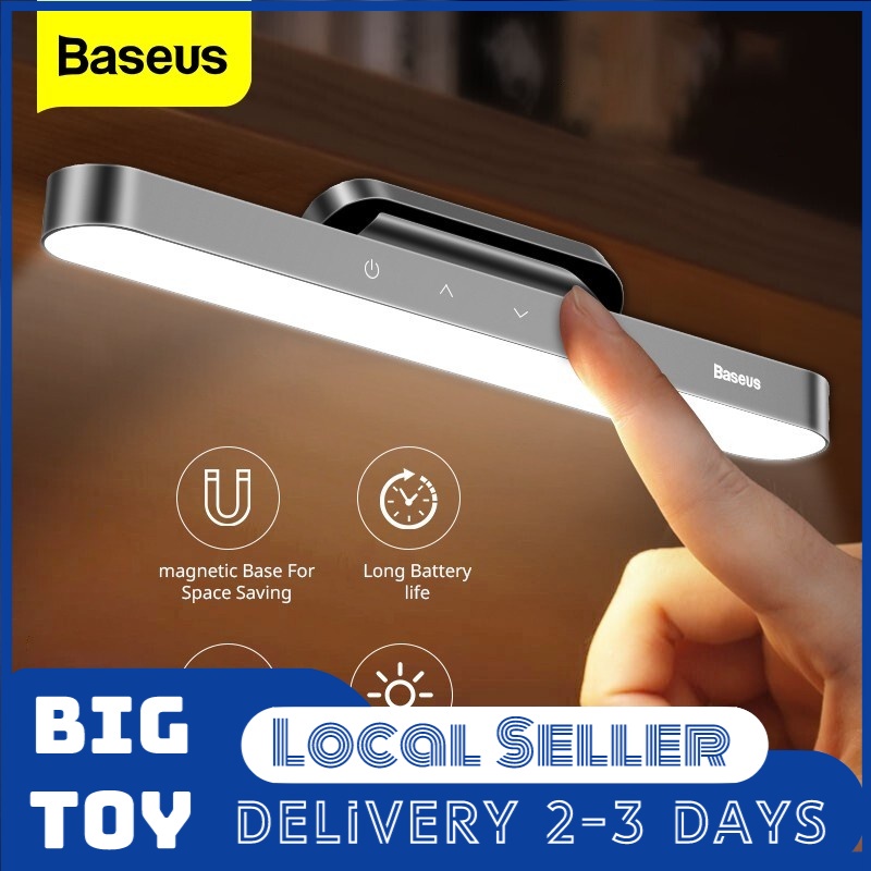 Baseus LED Hanging Desk Lamp Stepless Dimming Charging Table
