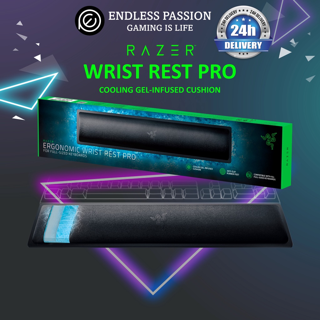 Razer Ergonomic Wrist Rest Pro For Full-sized Keyboards | Shopee Singapore