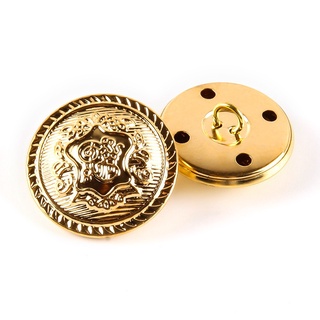 1 Pair Brass Round Cuff Button Cover Cuff Links for Wedding Formal Shirt  Men's Formal Button