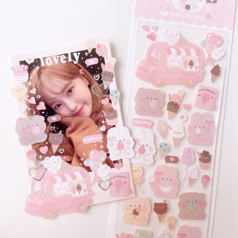 [Momoring] Sweets Ice Cream Truck Korean Sticker | Shopee Singapore