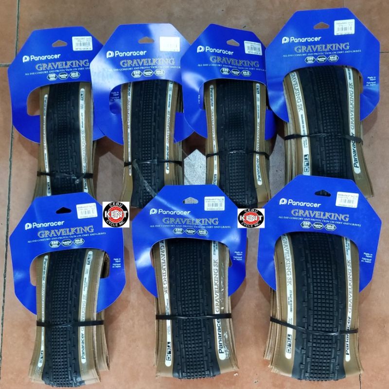 Panaracer GravelKing EXT Folding Gravel Tire - 700x35C, Black/Black, Mud & Loose Condition Ready