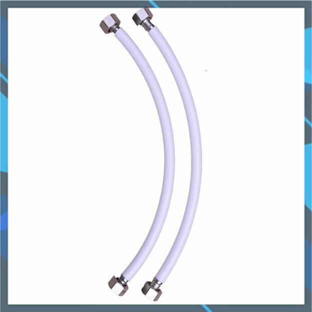 White plastic water supply line with brass canopy, Sink water supply ...