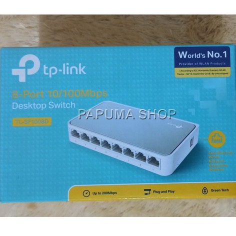 Tplink DESKTOP SWITCH HUB 8 PORT TL-SF1008D | Shopee Singapore