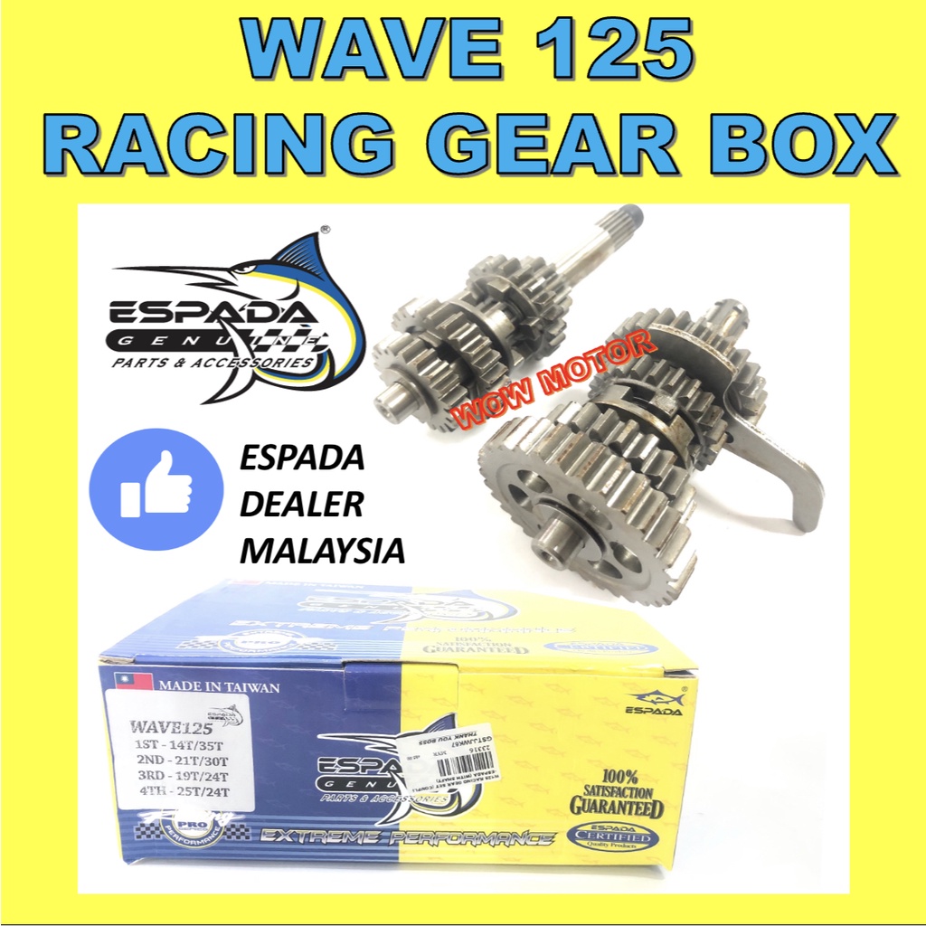 WAVE125 ESPADA GEARBOX GEAR BOX FULL SET RACING HONDA WAVE 125 WAVE125 ...