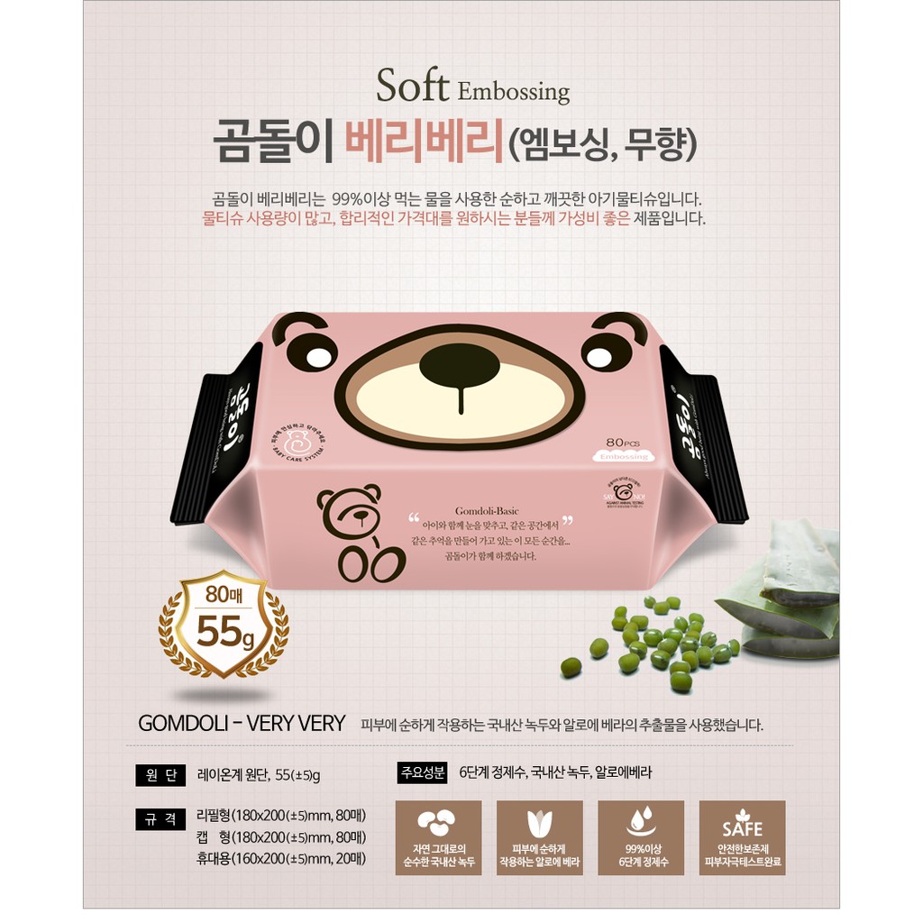 Korea Baby Organic Wet Wipes Wet Tissue ( Made In Korea) Shopee