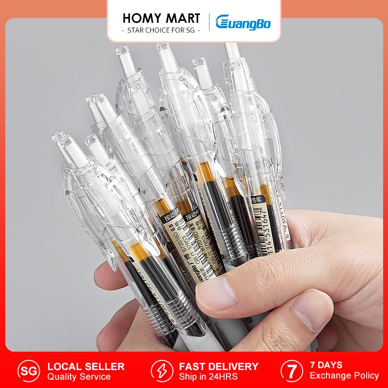 Guangbo Gel Ink Pen 0.5mm Ball Pen Ballpoint Pen Black Pen/Blue Pen/Red ...