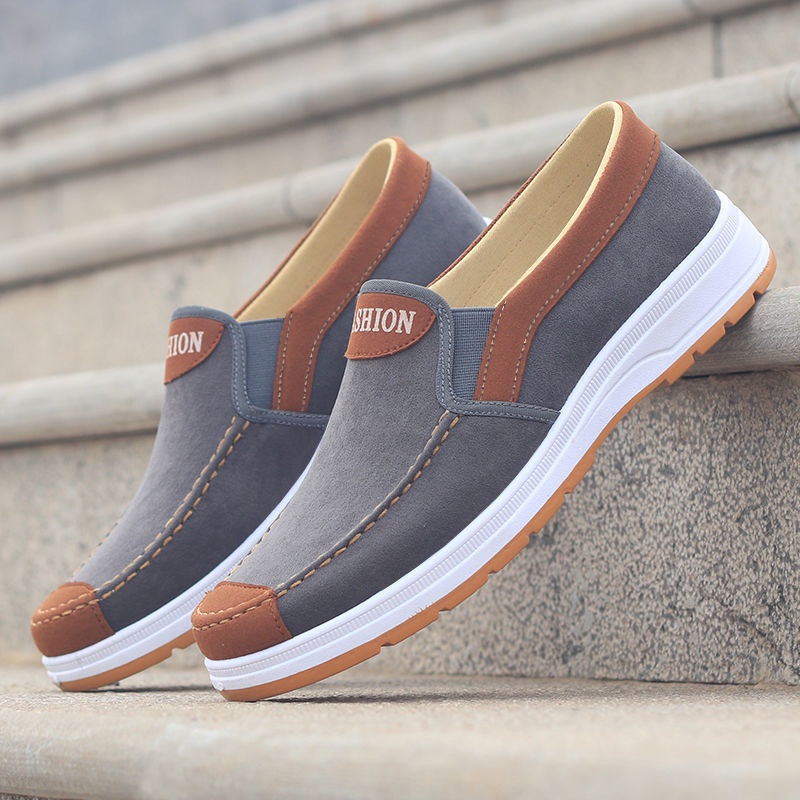 New style cloth shoes, canvas men's shoes, work shoes, pedal casual ...