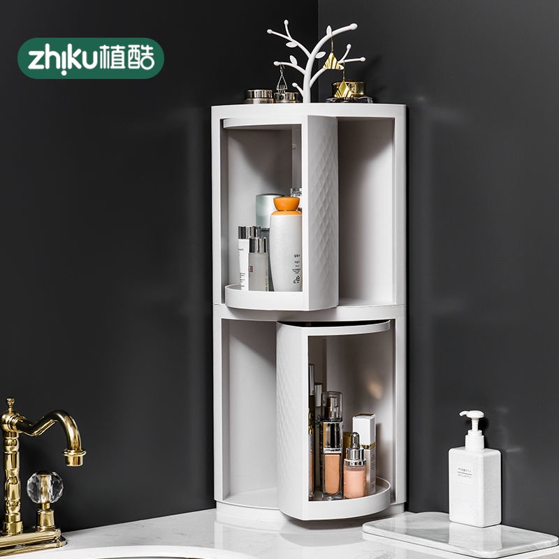Multifunction Bathroom Kitchen Corner Locker Cosmetic Storage Rack ...