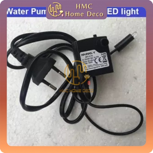 TABLETOP WATER FOUNTAIN PUMP (2.5 WALT) SINGLE LED COLORFUL ROTATING