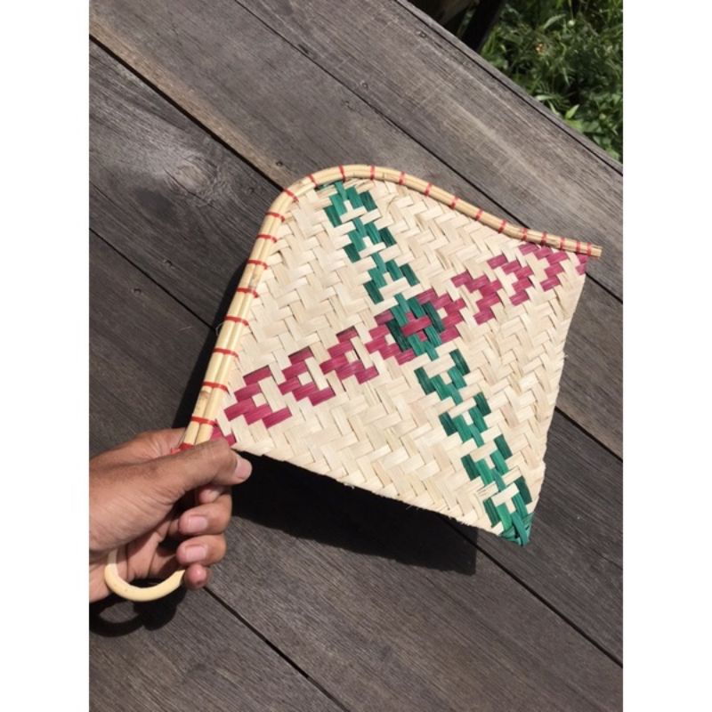 Original rattan handle fan woven fan | Shopee Singapore