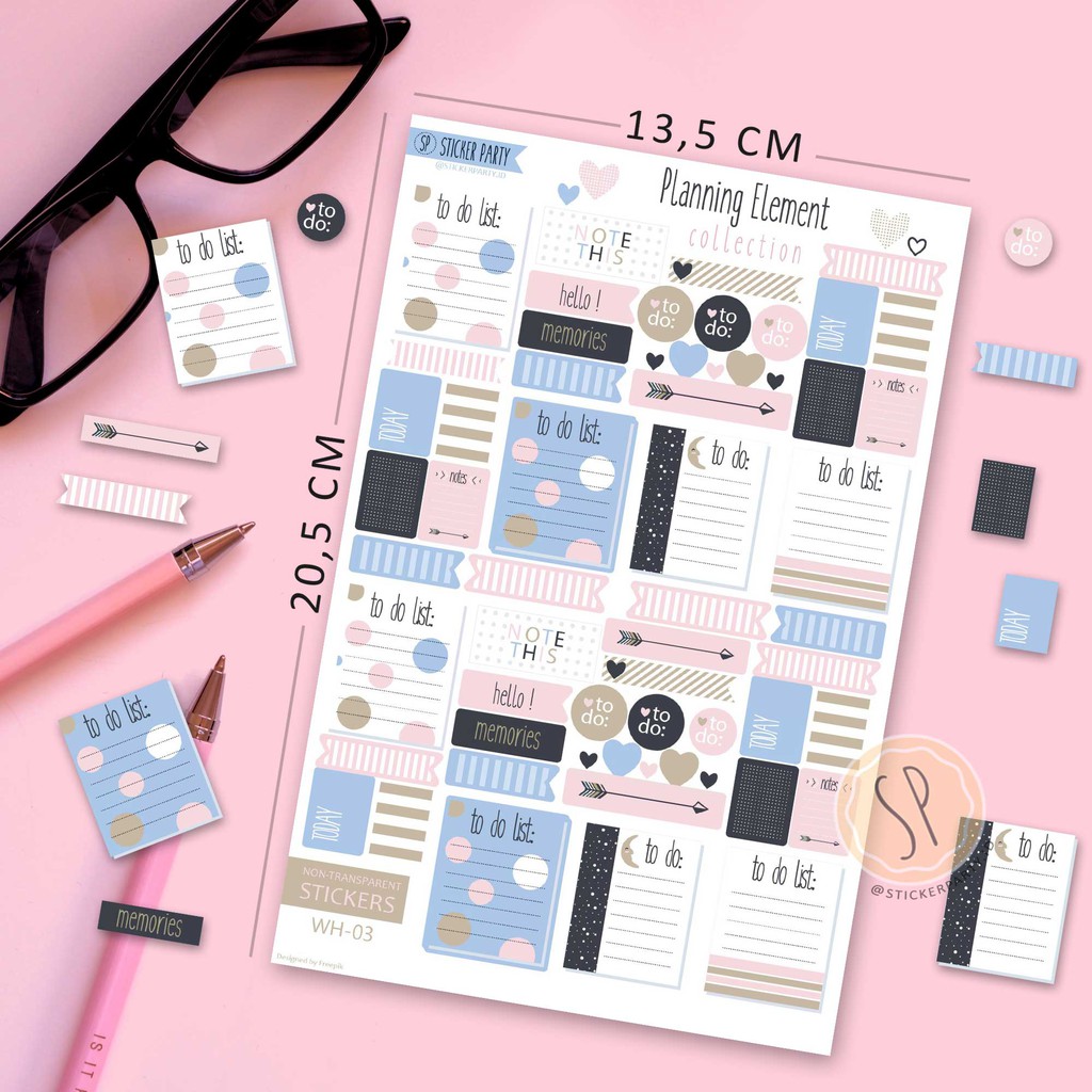 Sticker Planner Journal To-Do List Sticker Agenda | Shopee Singapore