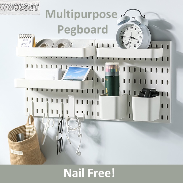 🔥LOCAL STOCK🔥 Multipurpose Pegboard Nail Free Home Organization