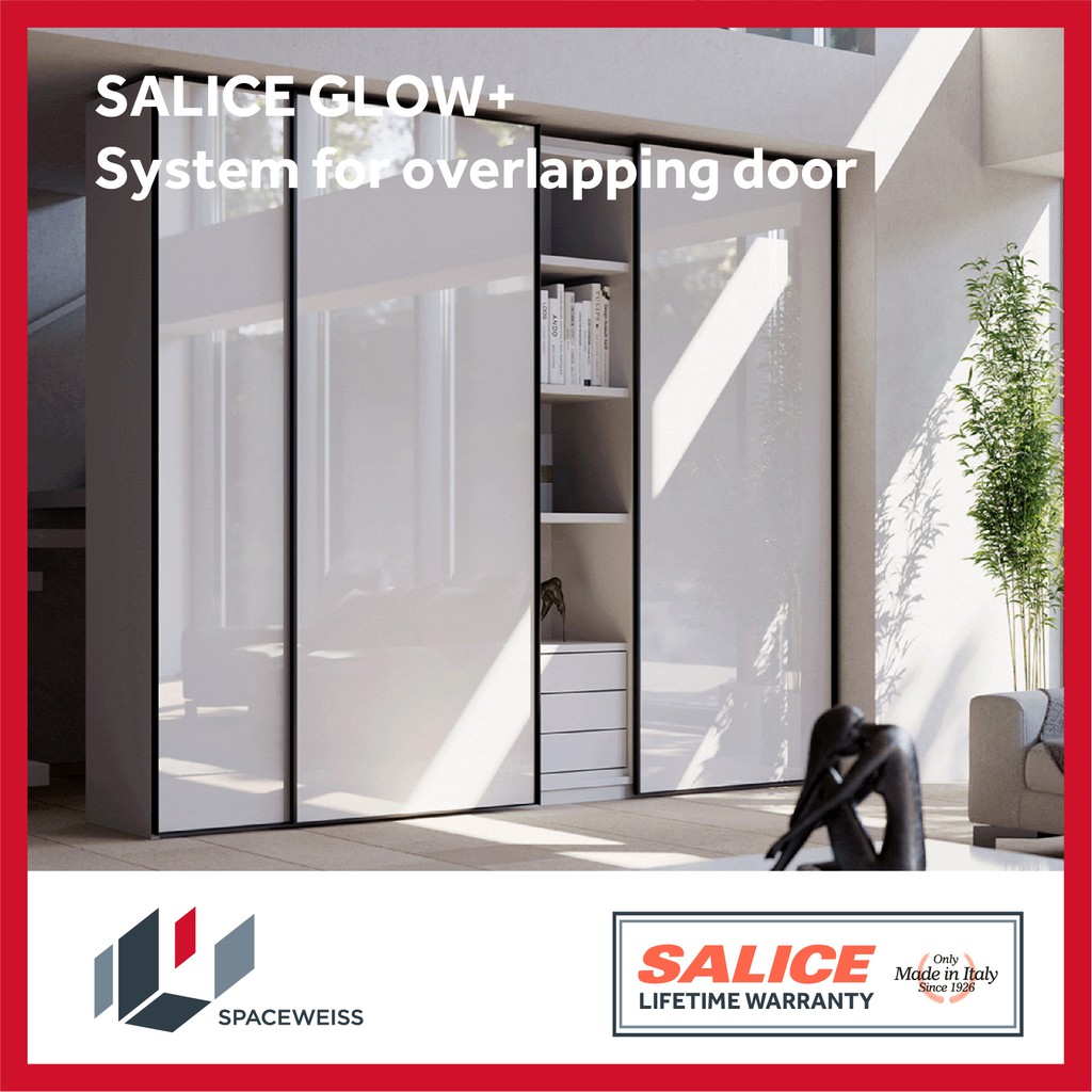 SALICE GLOW+, World's Most Flexible Sliding system for wardrobe with