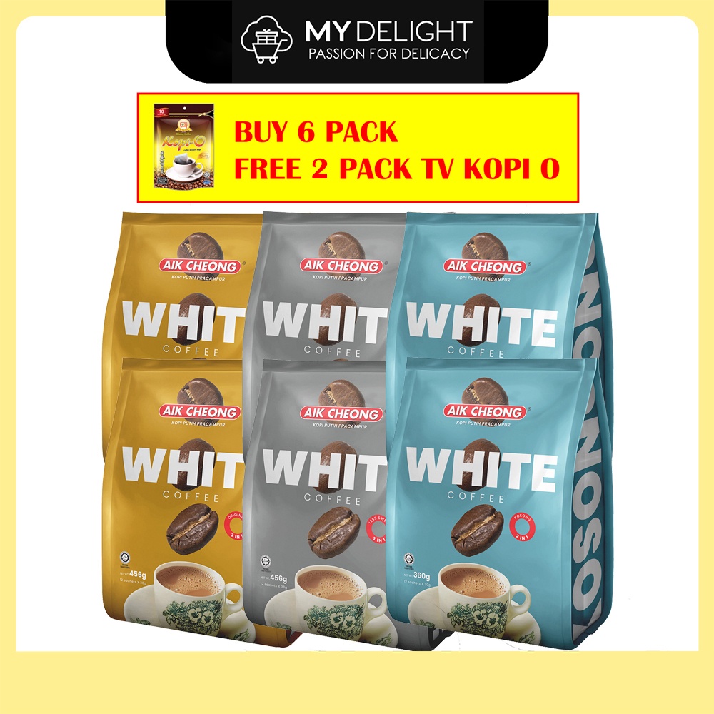 Aik Cheong White Coffee Instant 2 In 1 3 In 1 No Less Sugar Original Kopi Putih Delica Homes 4013