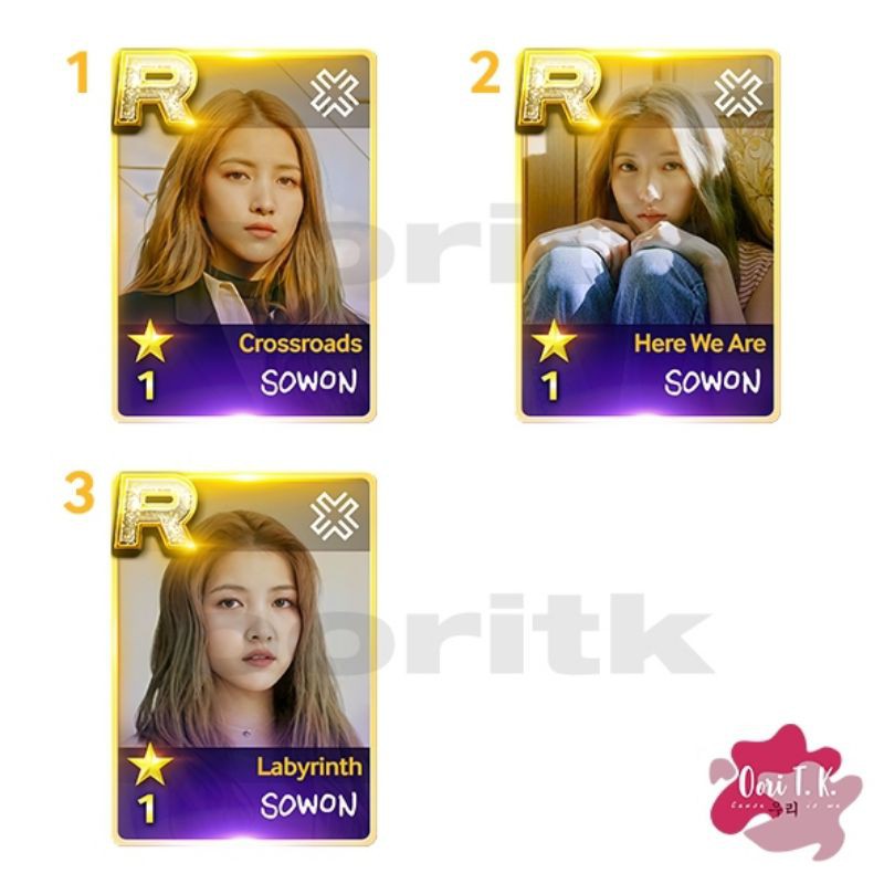 MIN PURCHASE 3PCS - MIX) R CARDS Superstar GFRIEND Pt.1