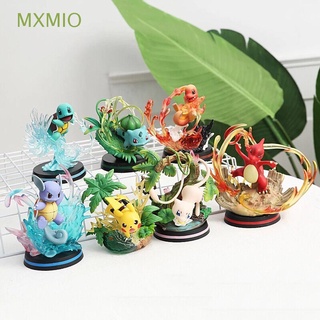 Evolution Eevee Pokemon Anime Figures Raichu Mewtwo Dragonite Charizard  Venusaur Gengar Illuminous Figurine Pvc Statue Toys Gift