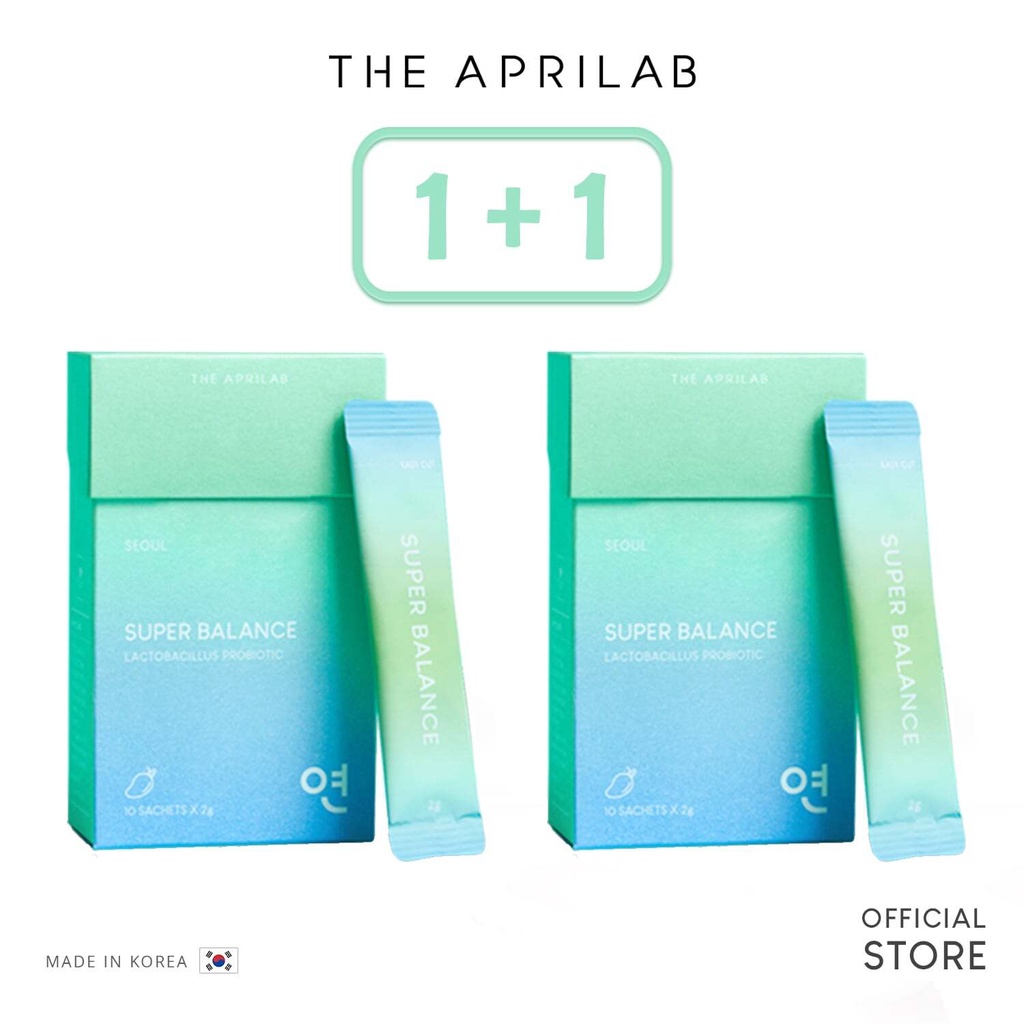 THE APRILAB | 1+1 Super Balance — Korean Beauty Probiotic & Prebiotic (Korean Beauty Supplement Powder) — Acne Supplement