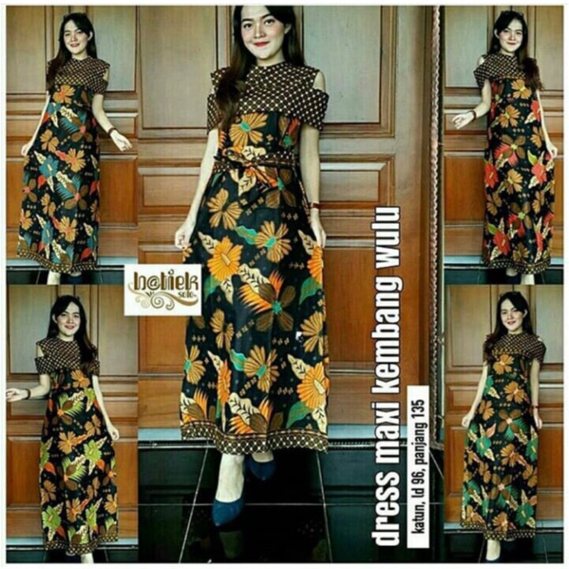 Maxi KEMBANG WULU DRESS Shopee Singapore