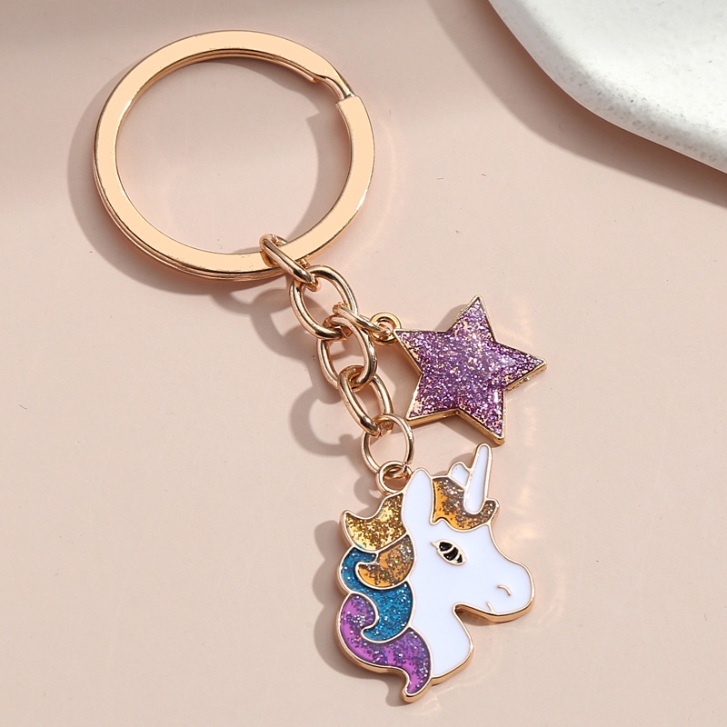 Cute deals unicorn keychain