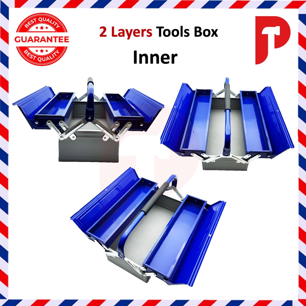 Metal Cantilever Tools Box Heavy Duty Tool Box (1,2,3 Layer) | Shopee ...