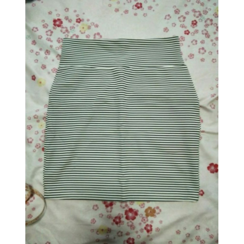 Striped bandage skirt hotsell