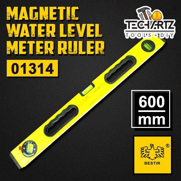 BESTIR 24“ Magnetic Water Level Meter Ruler Measuring and Leveling With ...