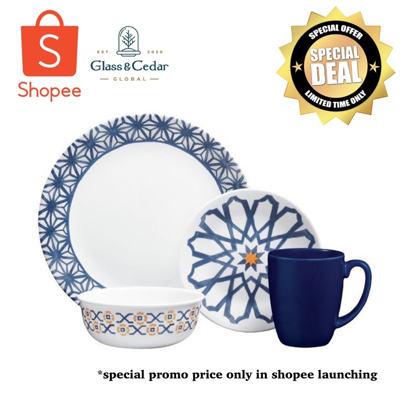 LOOSE CORELLE AMALFI DINNER PLATE CORELLE AMALFI LUNCH PLATE Shopee Singapore