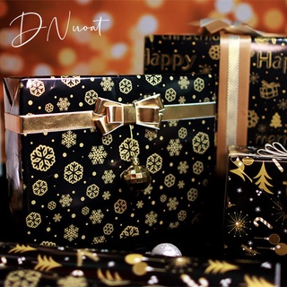 Birthday Wrapping Paper Set, Christmas Wrapping Paper, Black Gold, Elegant Wrapping  Paper, Christmas Paper, for Christmas, Wedding, Birthday, Pack of 6 (70 x  50 cm) : : Stationery & Office Supplies